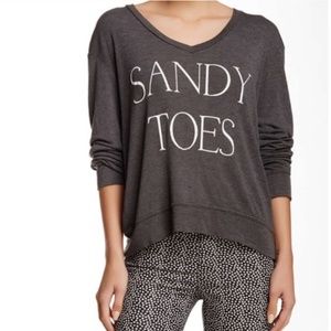 Wildfox Sandy Toes Long Sleeve